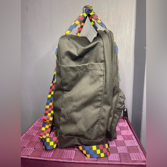 Black Multi Color Mini Backpack - Picture 4 of 8